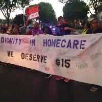 Home Care Workers Around the Country Demand Higher Wages