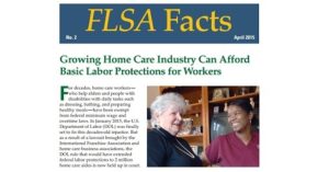 FACT SHEET: $100 Billion Home Care Industry Can Afford Minimum Wage
