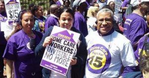 Massachusetts PCAs Hold Rally for $15/Hour Wage