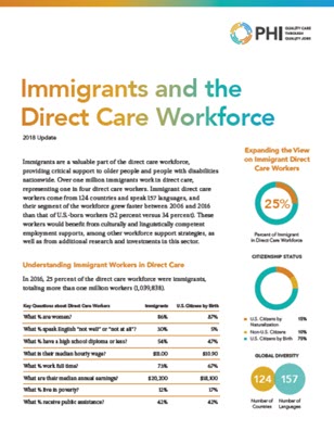 Immigrants and the Direct Care Workforce (2018)